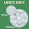 Legit Grit 6 inch Sand paper Disc, 15-Hole, 150 Grit, 50PK LG6-15150-50 - alternate 4